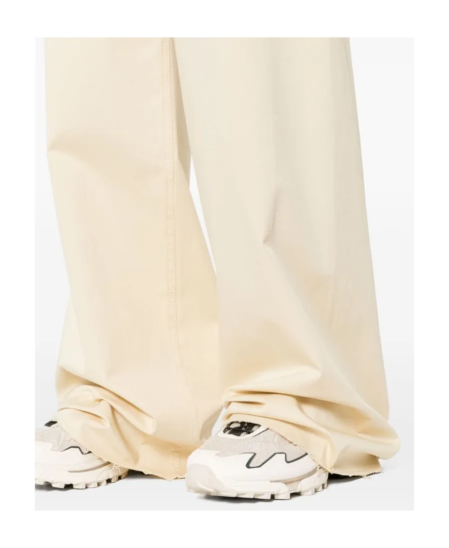 Distressed Wide-Leg Trousers