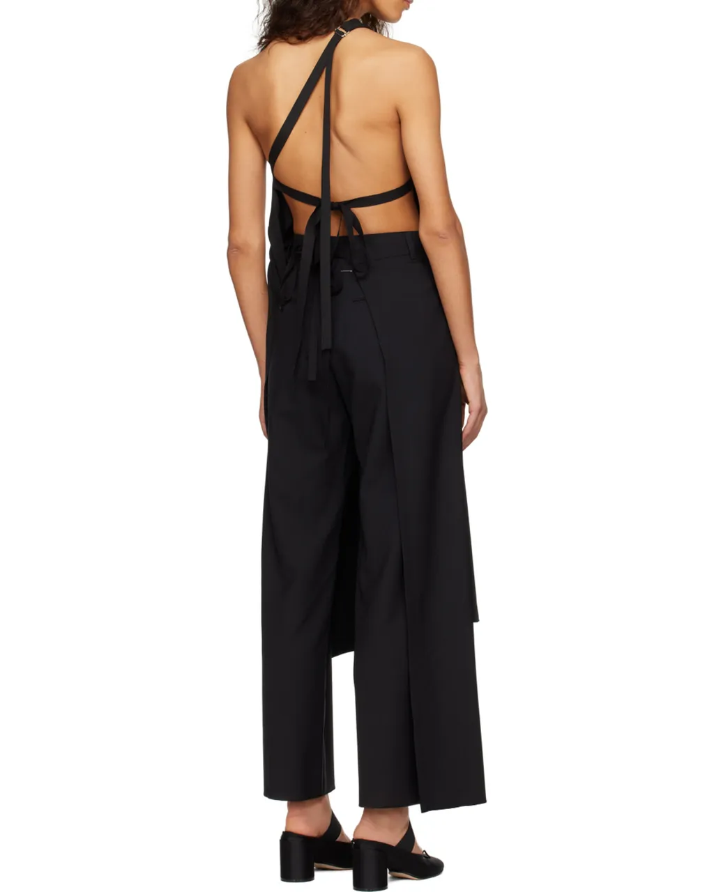 Open Back Asymmetric Neck Top