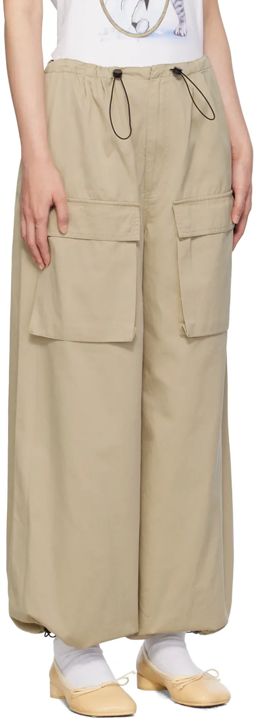 Drawstring Cargo Trousers