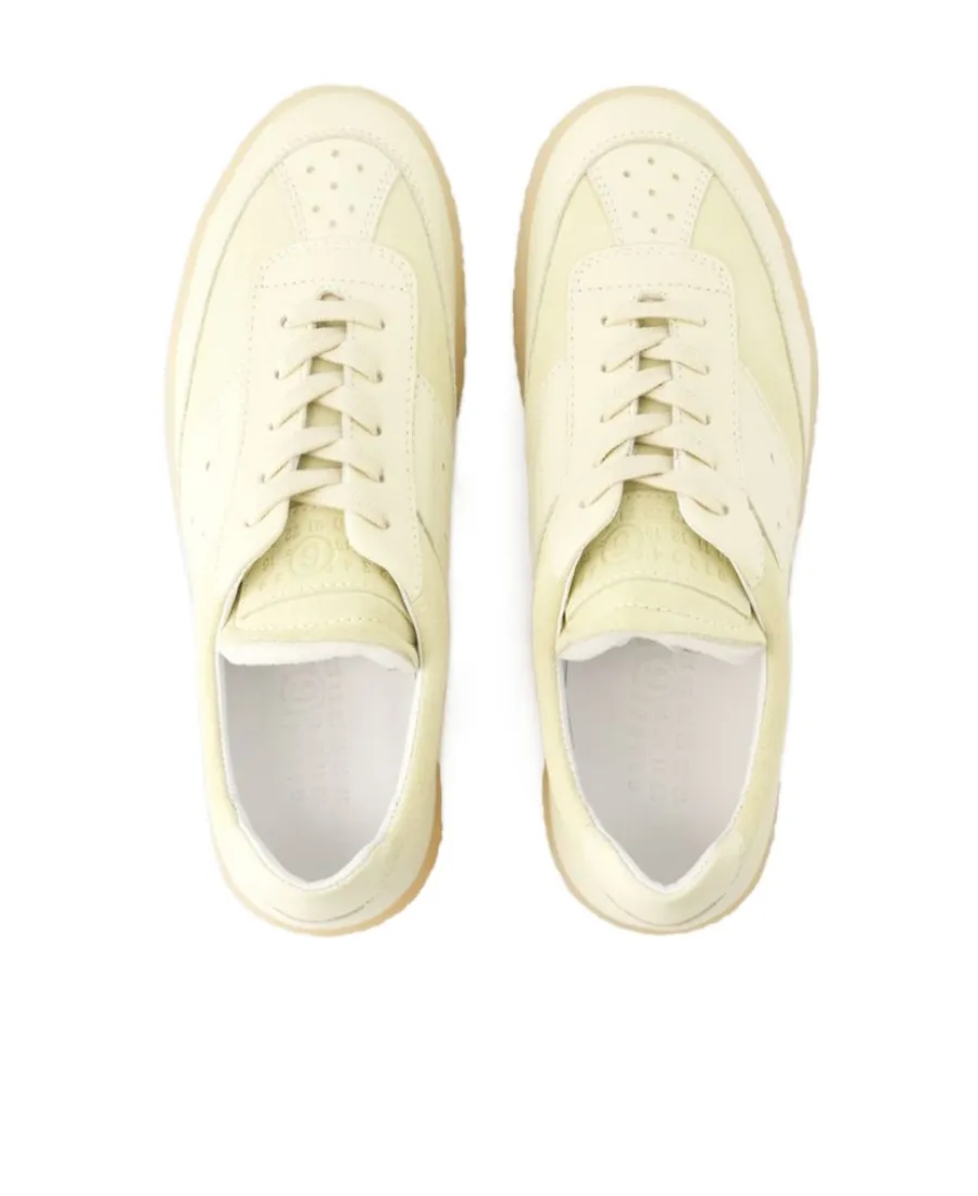Panelled Lace-Up Sneakers