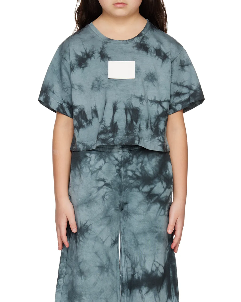 Tie-Dyed Round-Collar T-Shirt