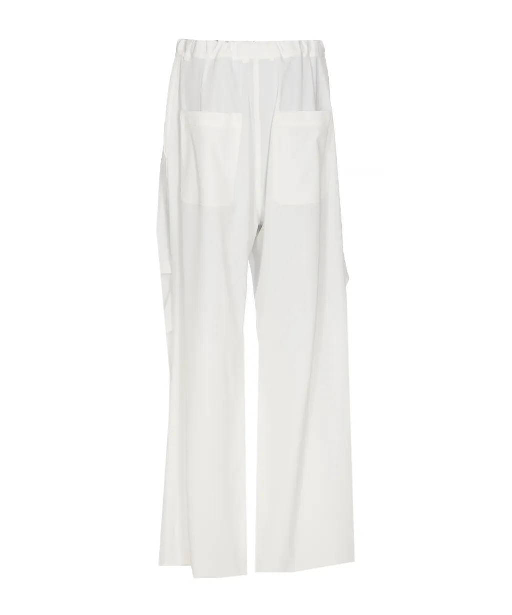 Elasticated Wide-Leg Pants