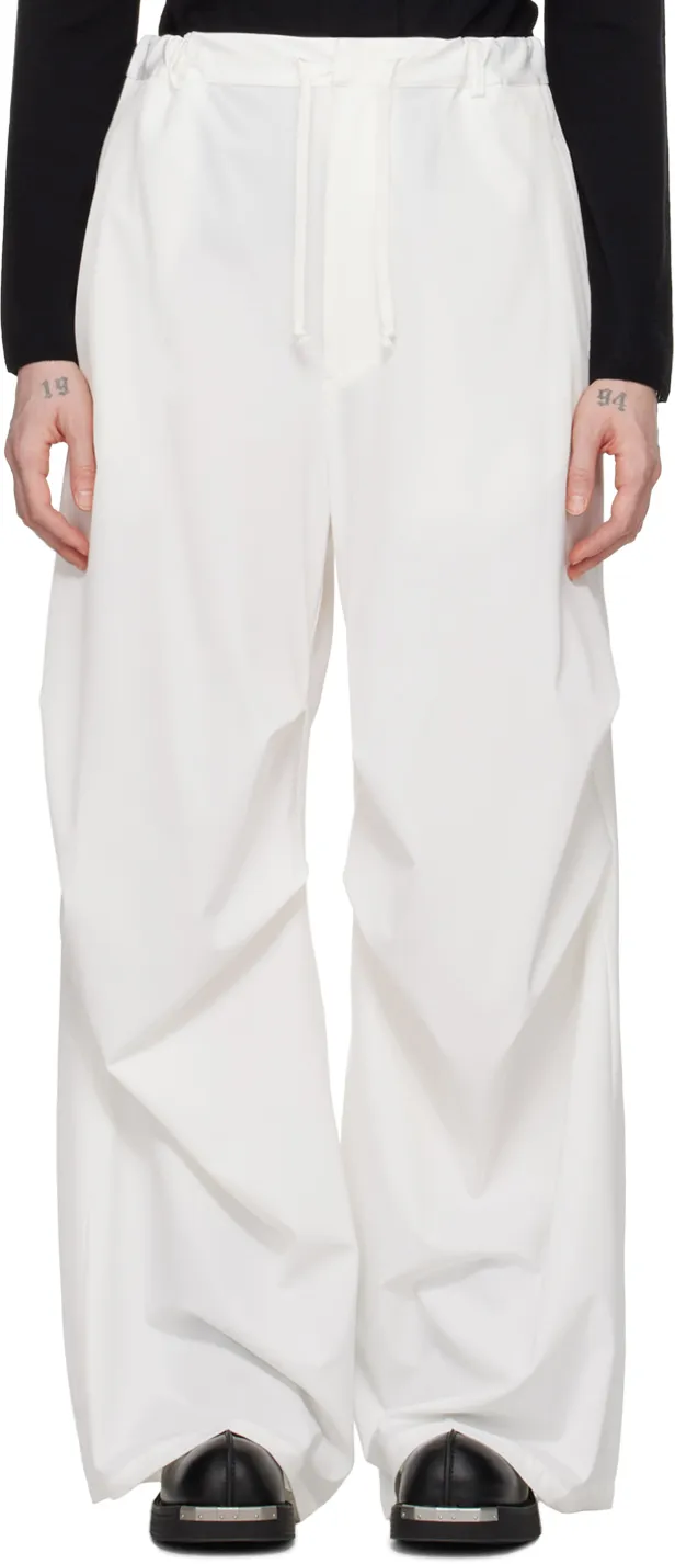 Elasticated Wide-Leg Pants
