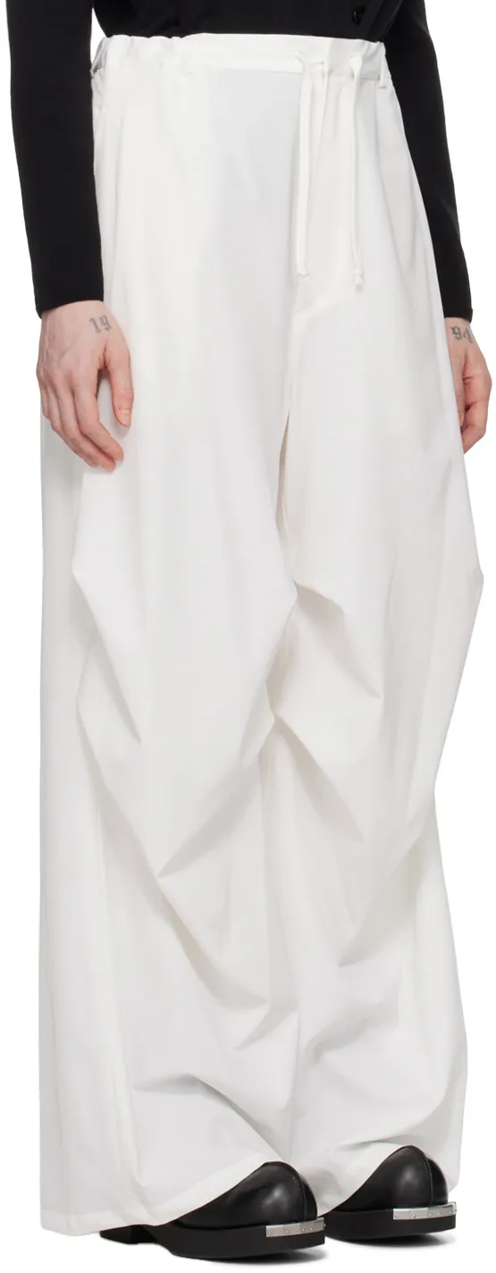 Elasticated Wide-Leg Pants