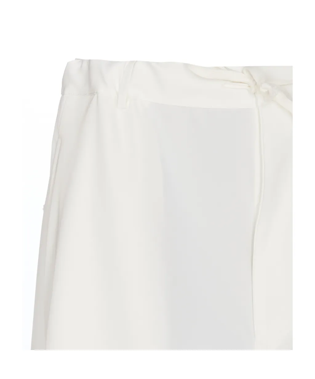 Elasticated Wide-Leg Pants