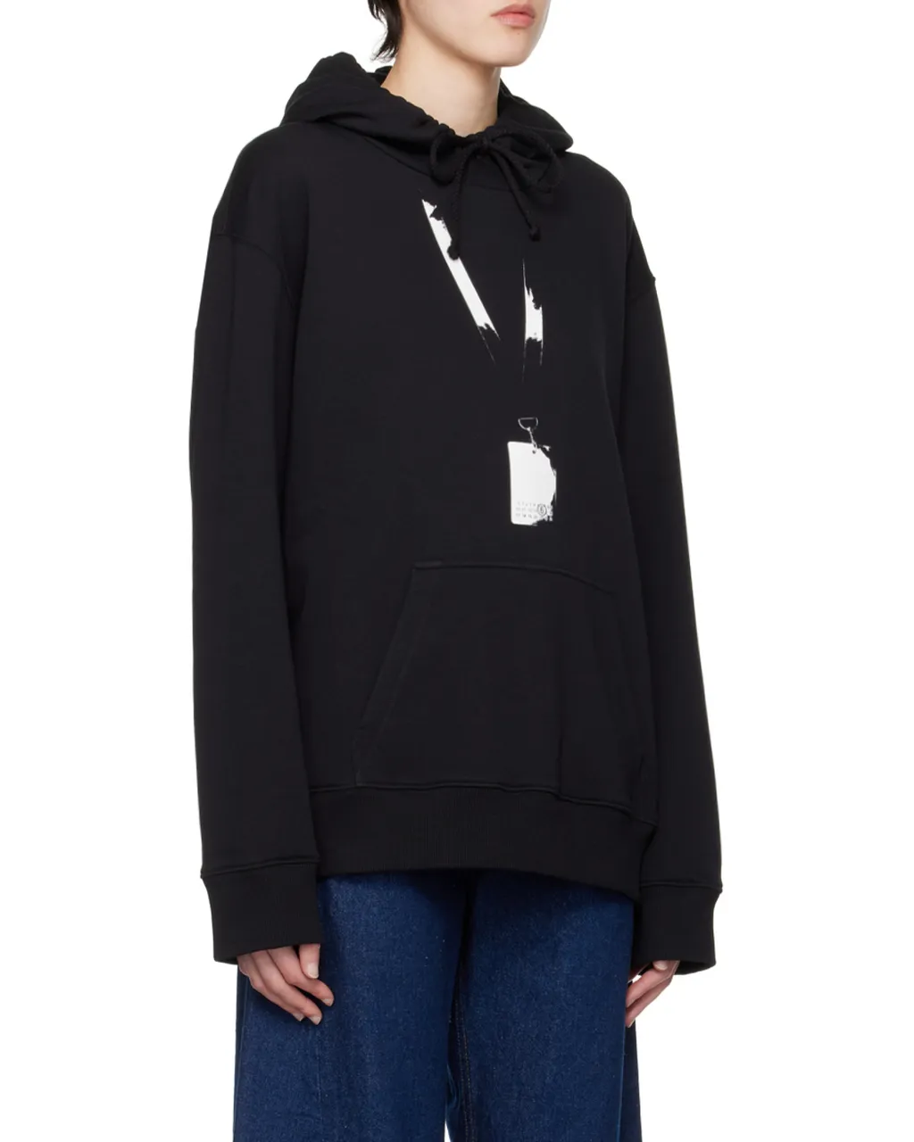 Logo Printed Long-Sleeved Hoodie
