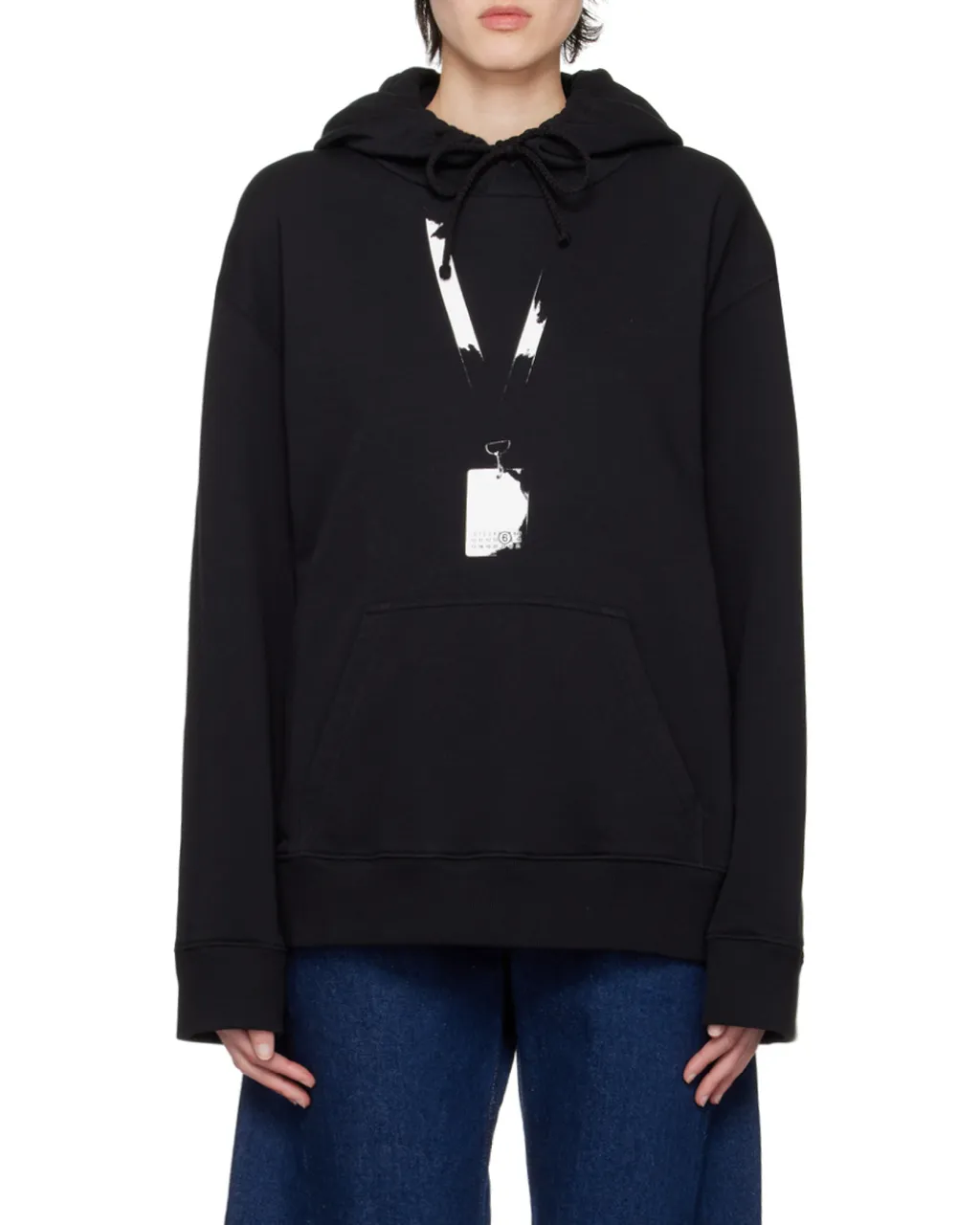 Logo Printed Long-Sleeved Hoodie