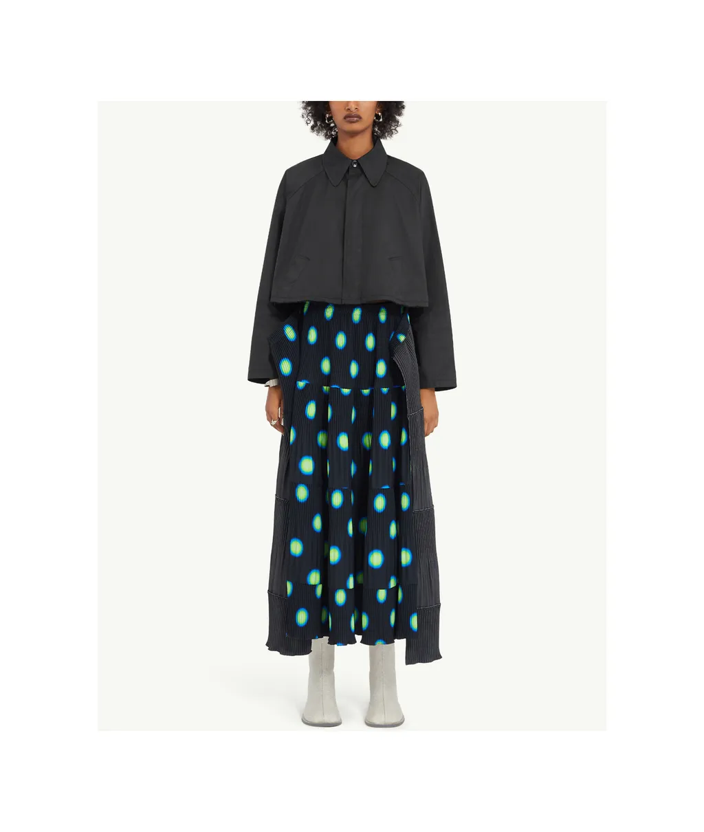 Raw-Cut Hem Cropped Jacket