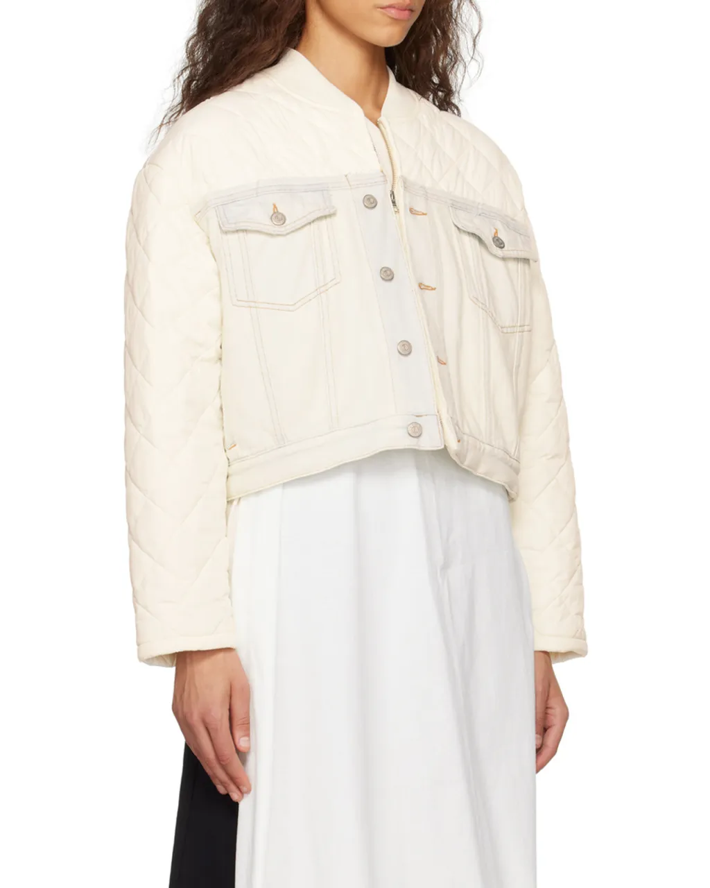 Quilted Denim Jacket