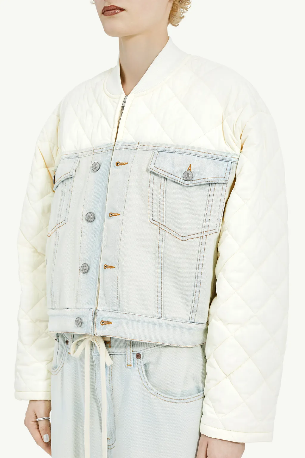 Quilted Denim Jacket
