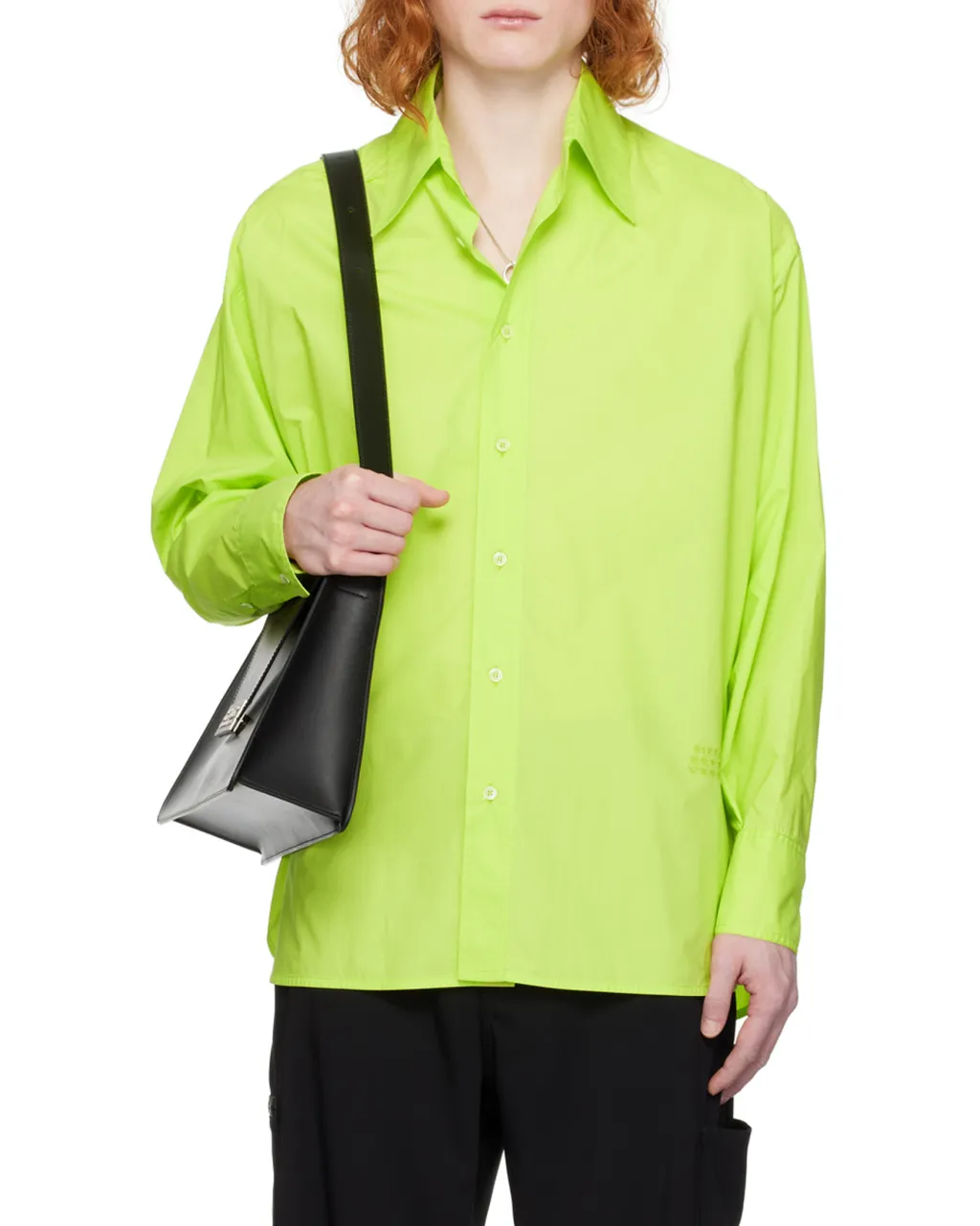 Numeric Embroidered Poplin Shirt