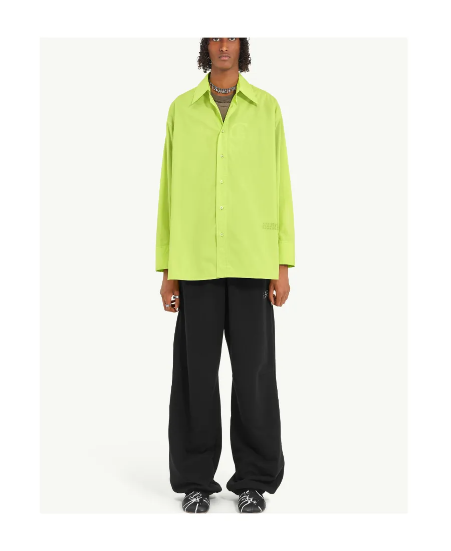 Numeric Embroidered Poplin Shirt