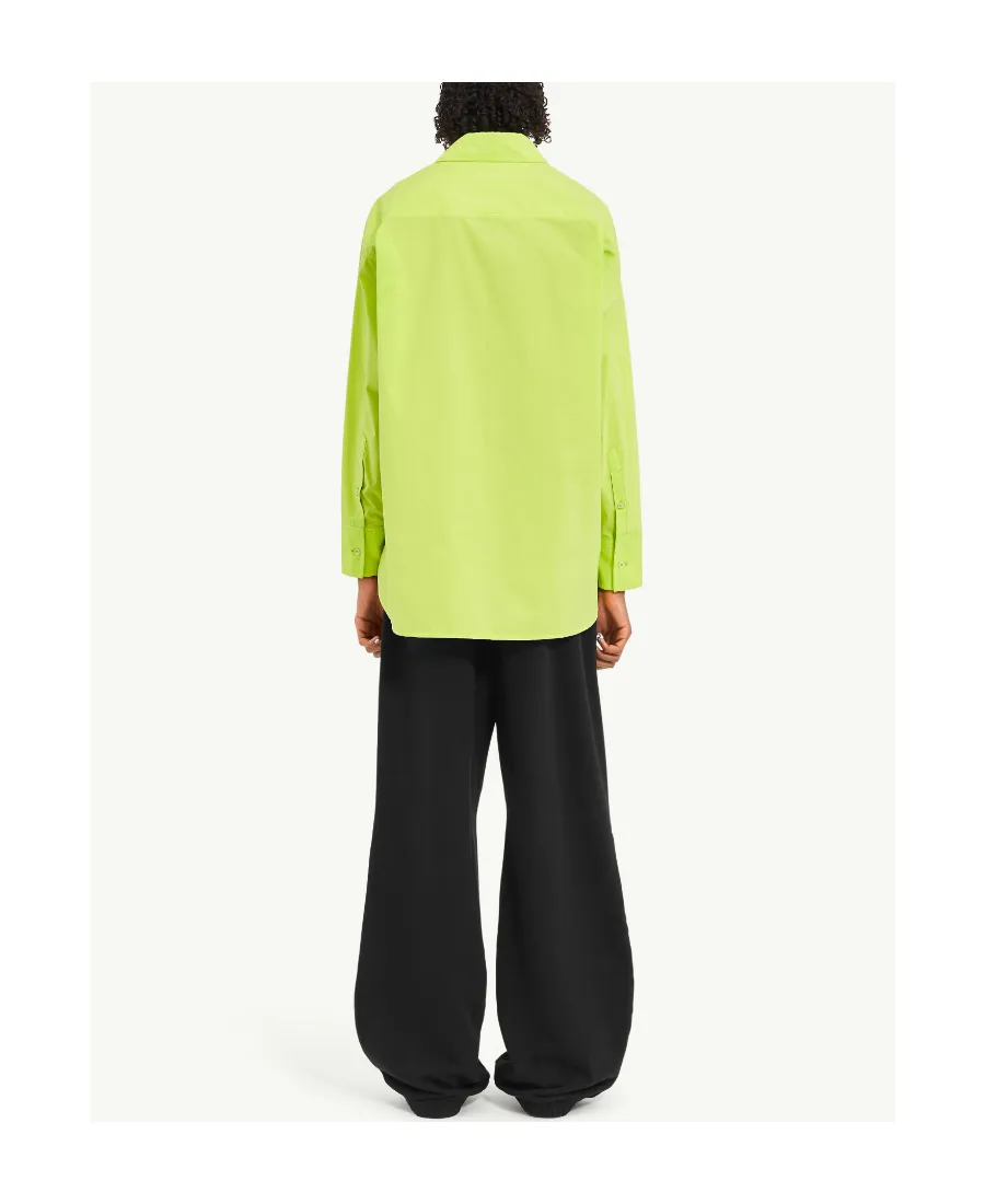 Numeric Embroidered Poplin Shirt