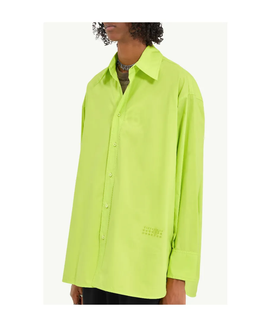 Numeric Embroidered Poplin Shirt