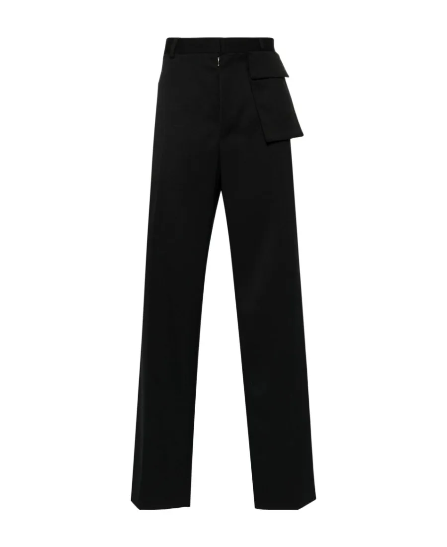 Logo-Embroidered Tailored Trousers