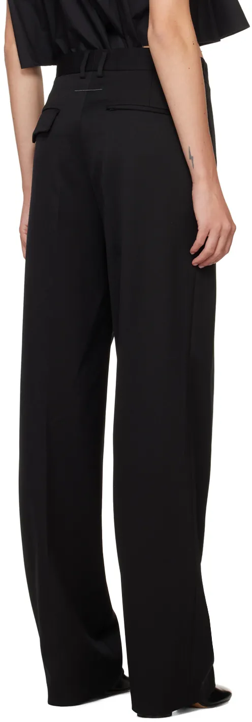 Logo-Embroidered Tailored Trousers