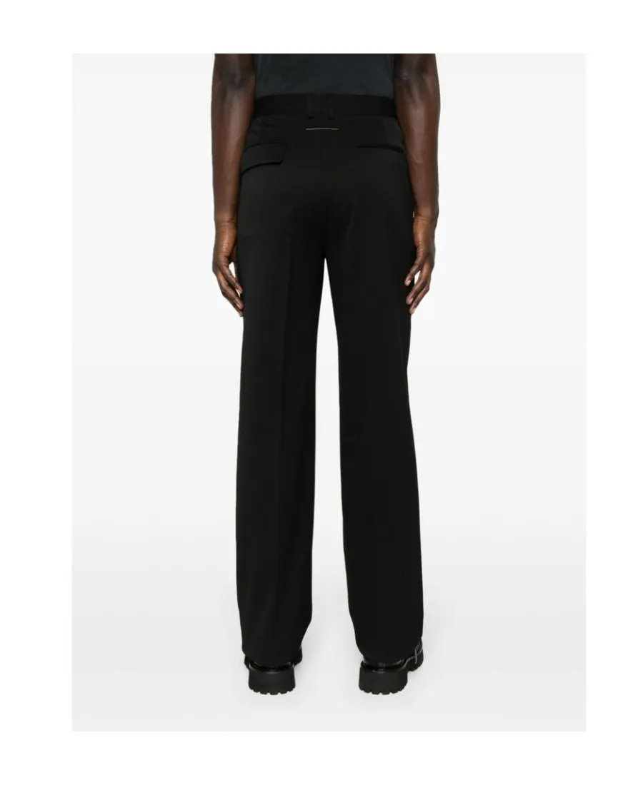 Logo-Embroidered Tailored Trousers