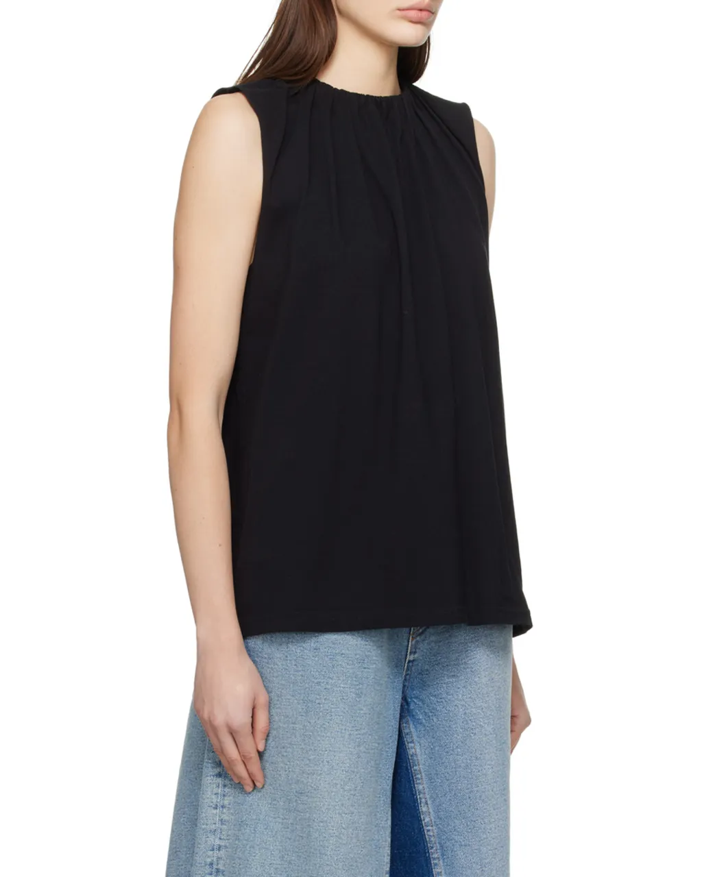 Ruched Sleeveless Top