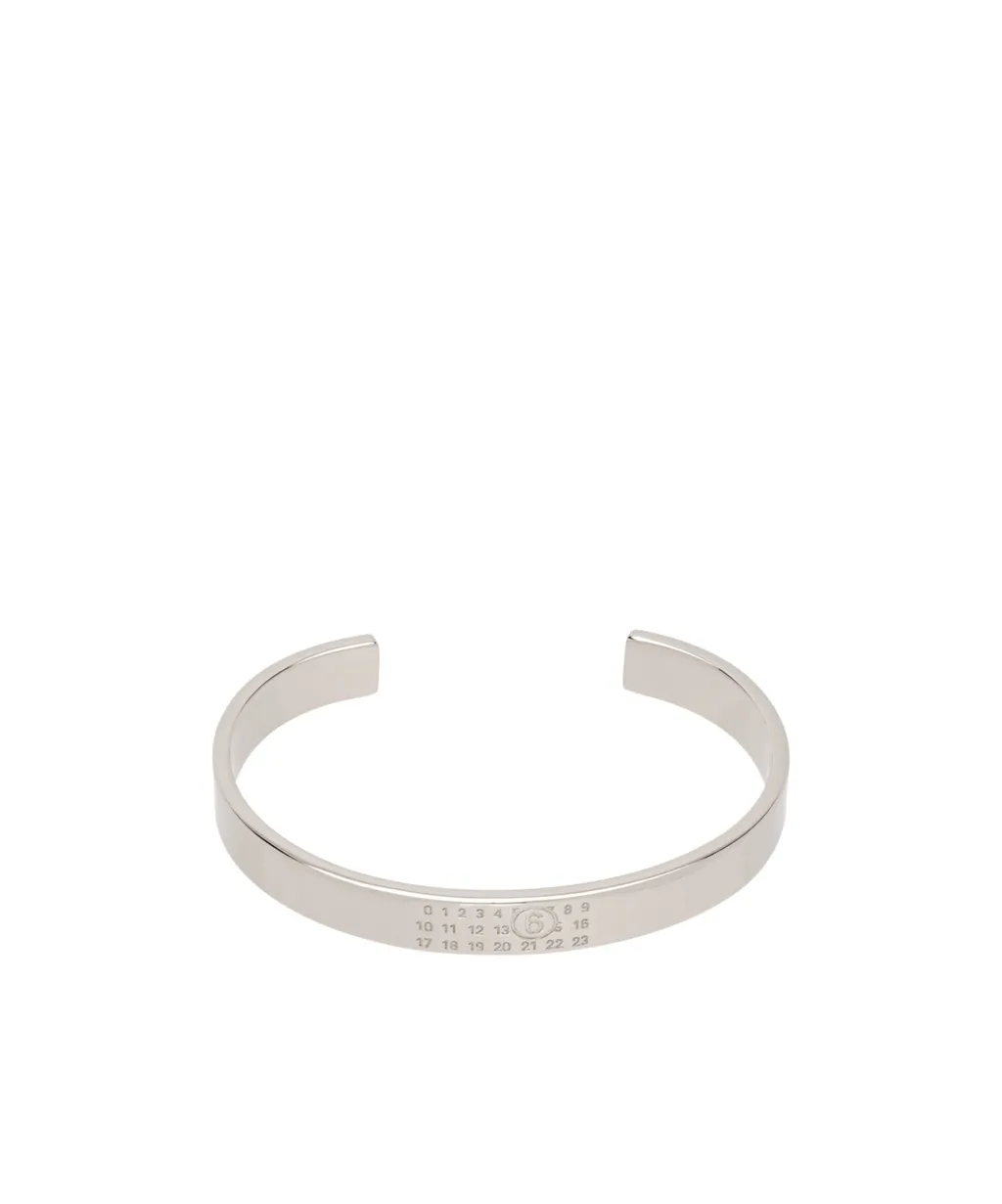 Numeric Engraved Cuff Bracelet