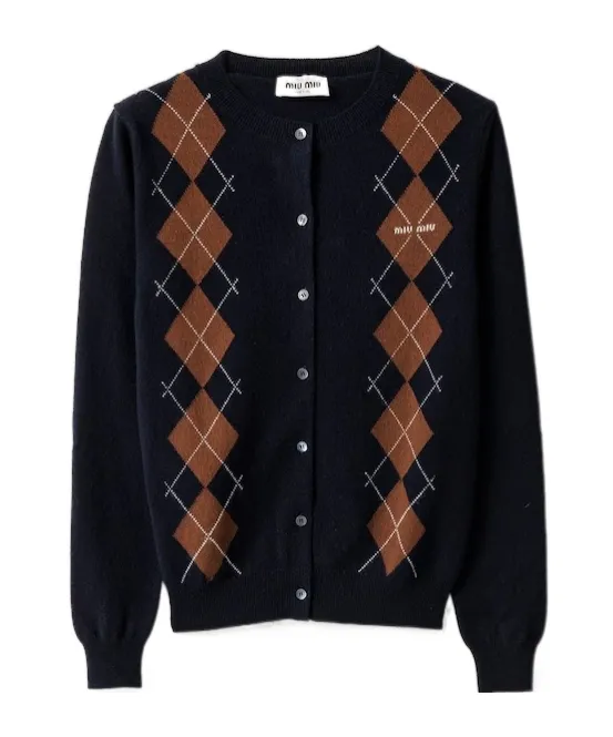 Crewneck Button-Up Cardigan