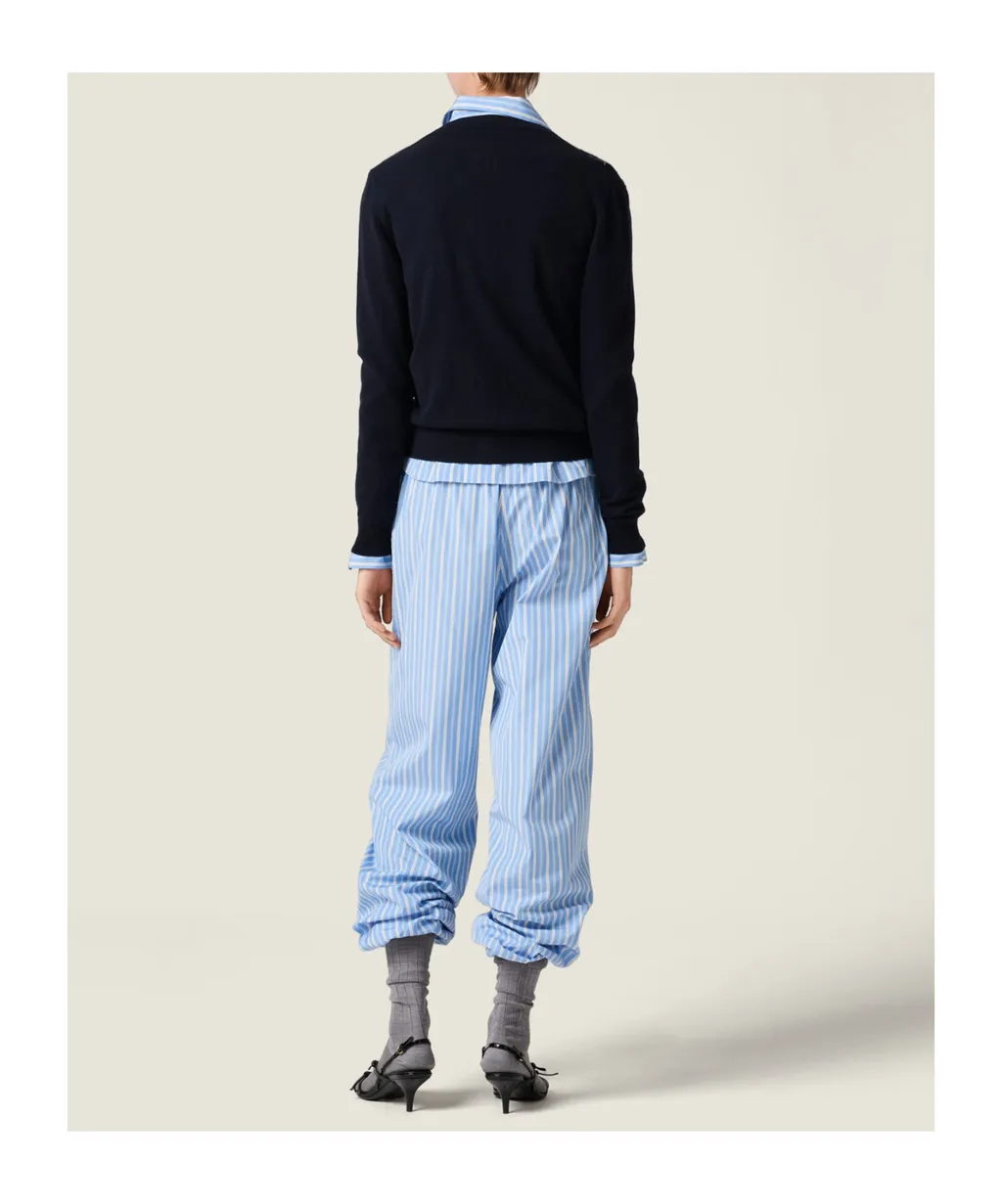 Crewneck Button-Up Cardigan