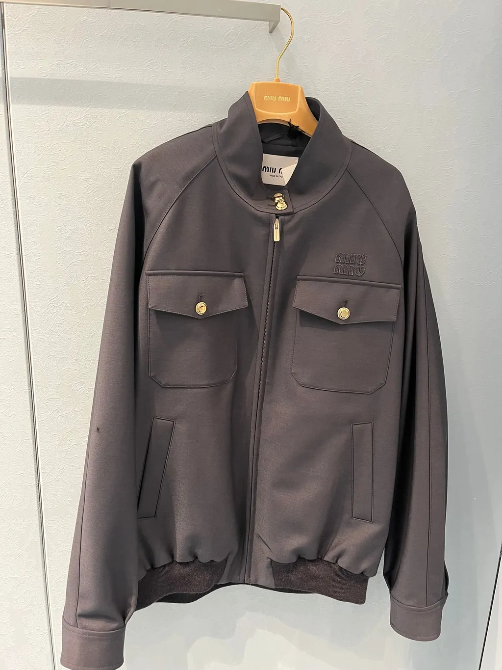 Zip-Up Blouson Jacket