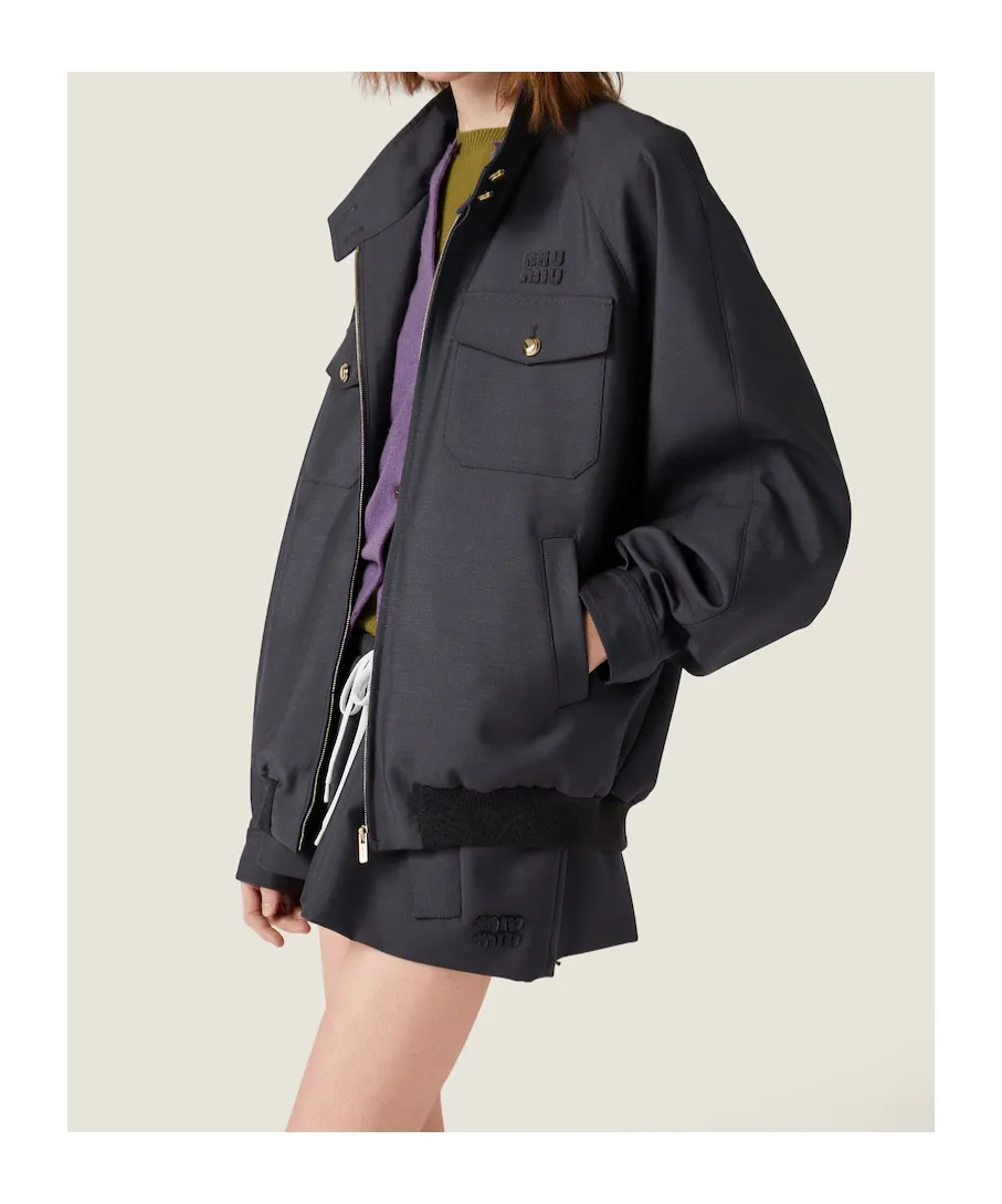 Zip-Up Blouson Jacket
