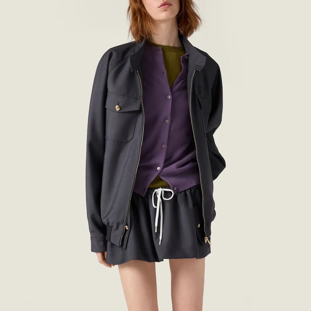 Bonded Kid Mohair Miniskirt