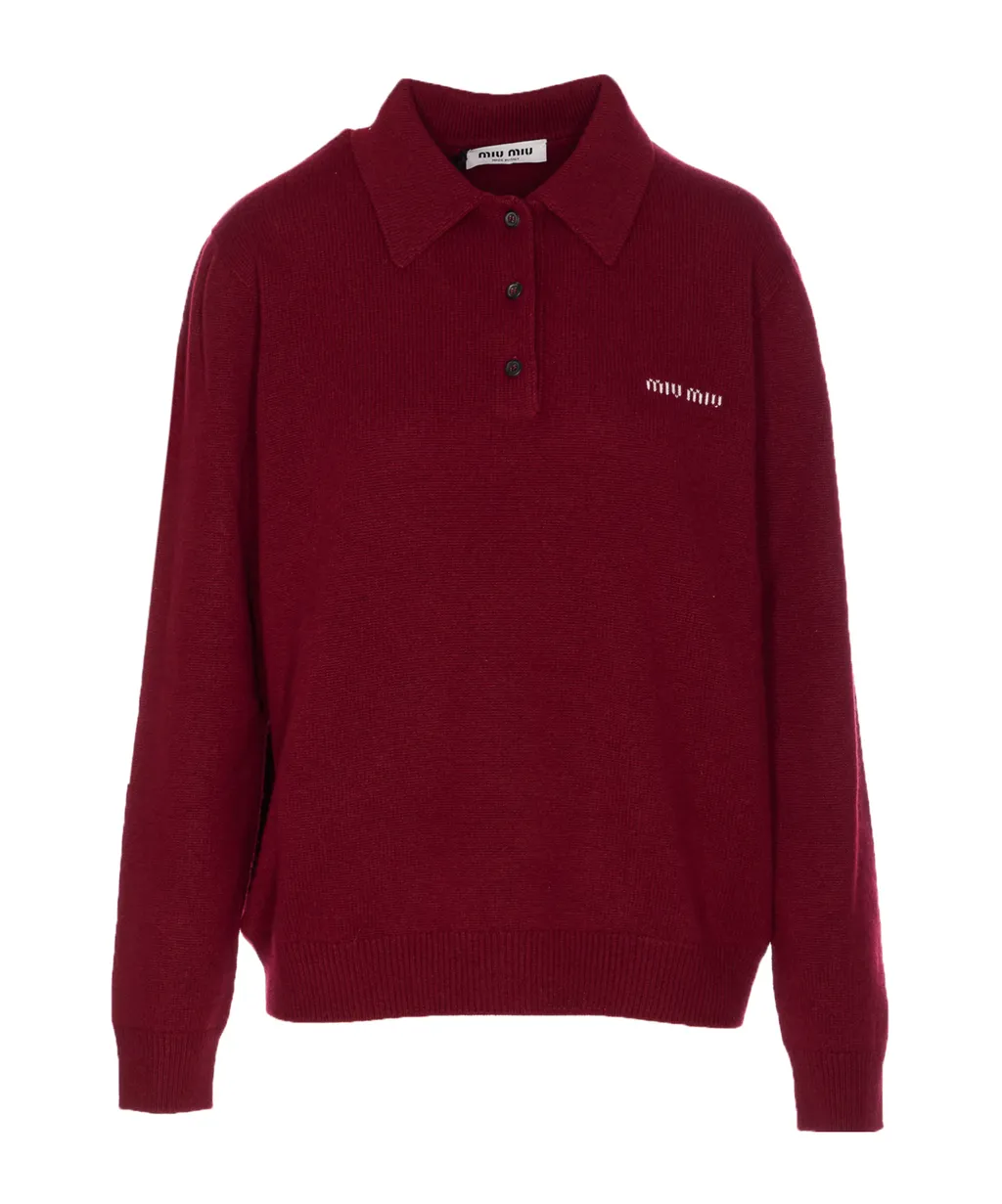Cashmere Polo Sweater