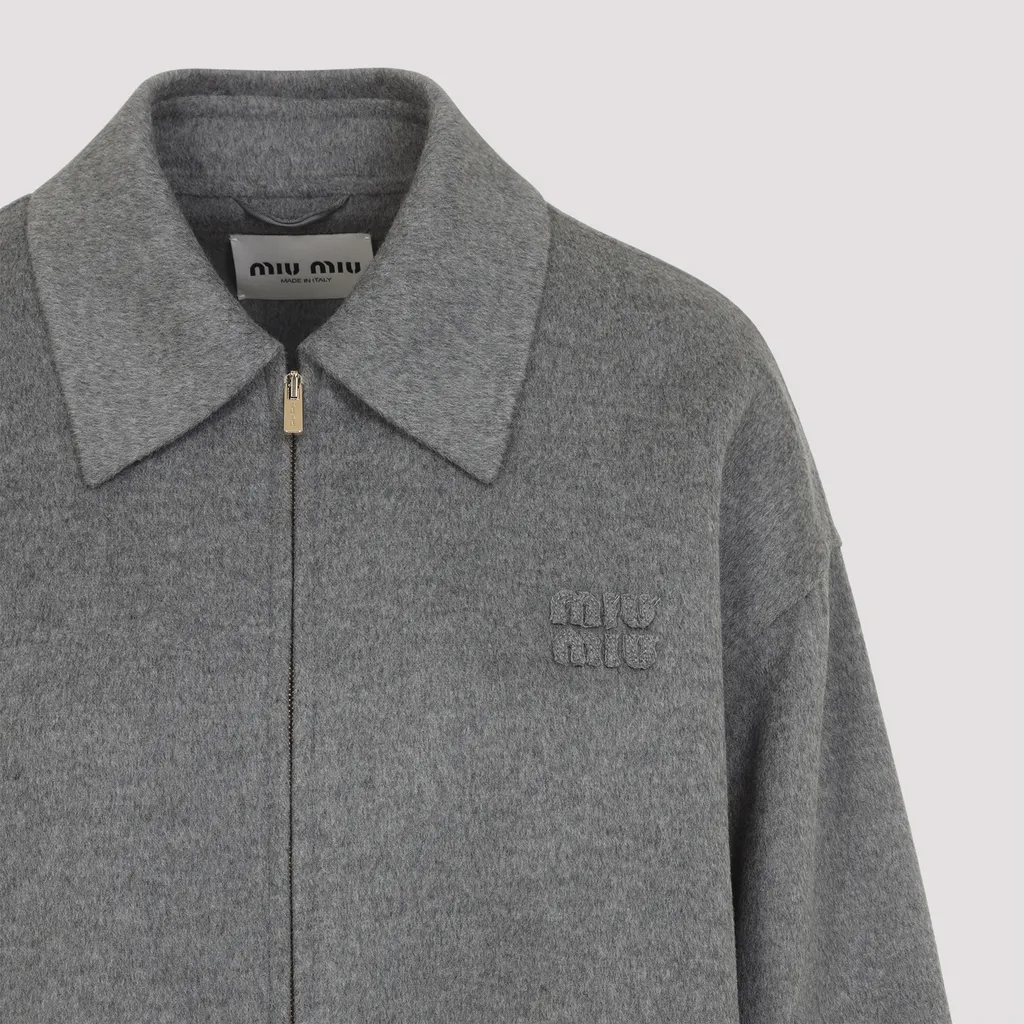 Double Cashmere Blouson Jacket