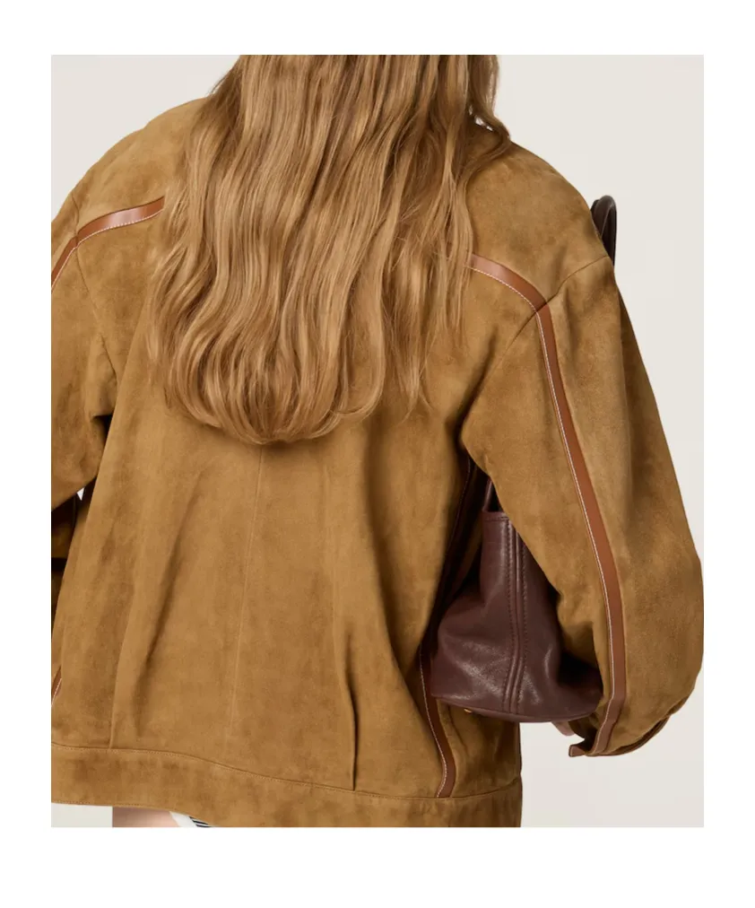 Suede Blouson Jacket
