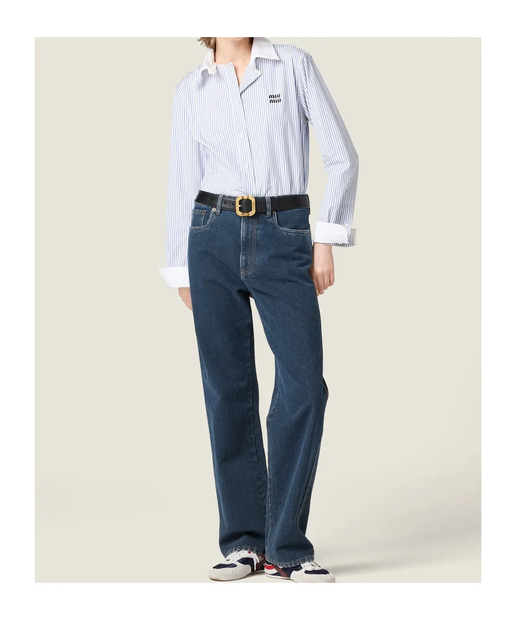Striped Poplin Shirt