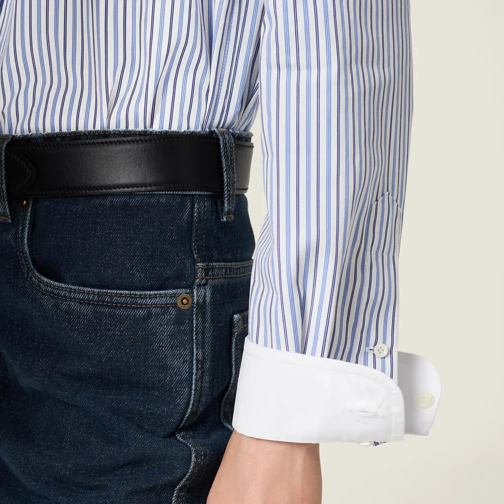 Striped Poplin Shirt