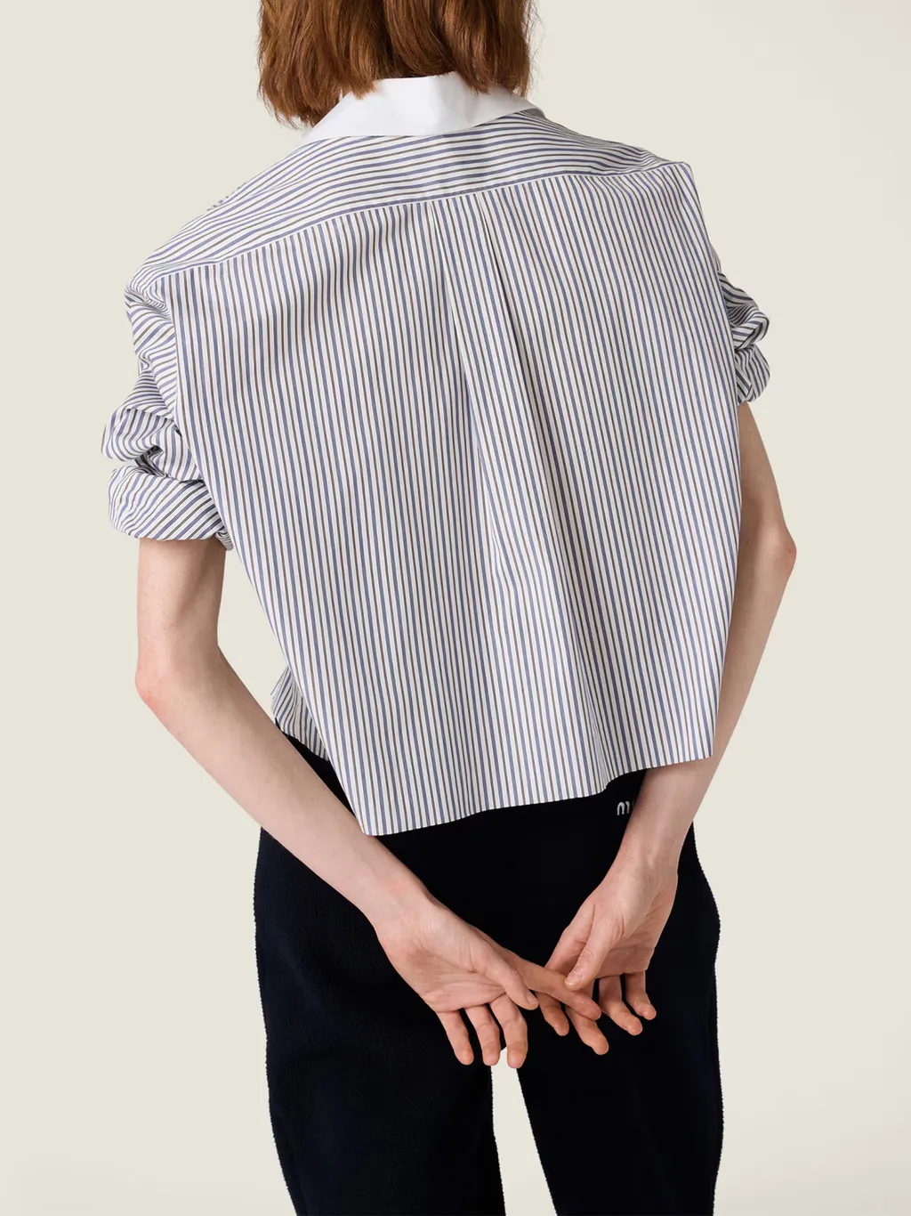 Logo-Embroidered Striped Shirt