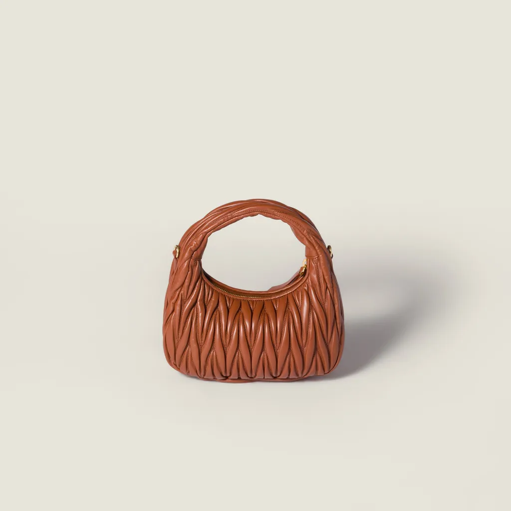 Wander Matelassé Nappa Leather Hobo Bag