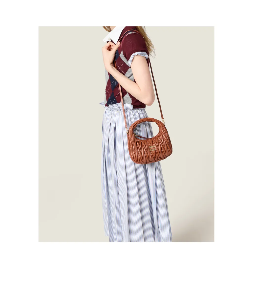 Wander Matelassé Nappa Leather Hobo Bag