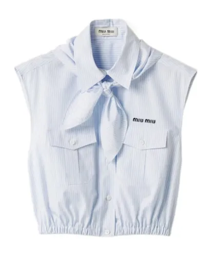Logo-Embroidered Sleeveless Shirt