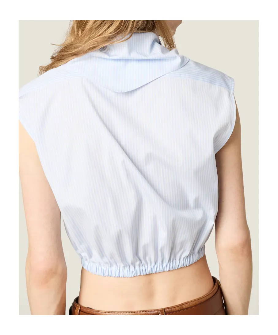 Logo-Embroidered Sleeveless Shirt