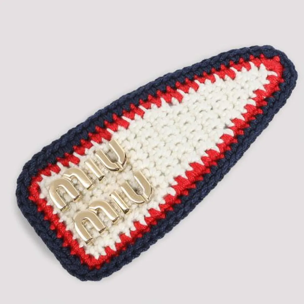 Crochet Logo Hair Clip