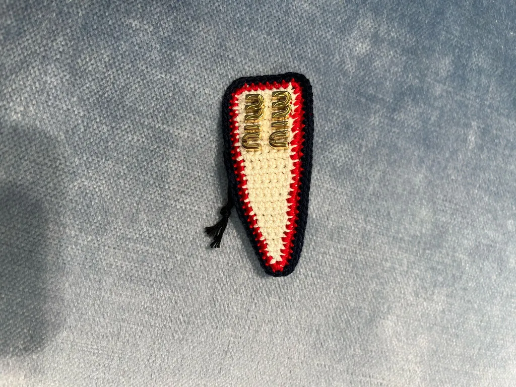Crochet Logo Hair Clip
