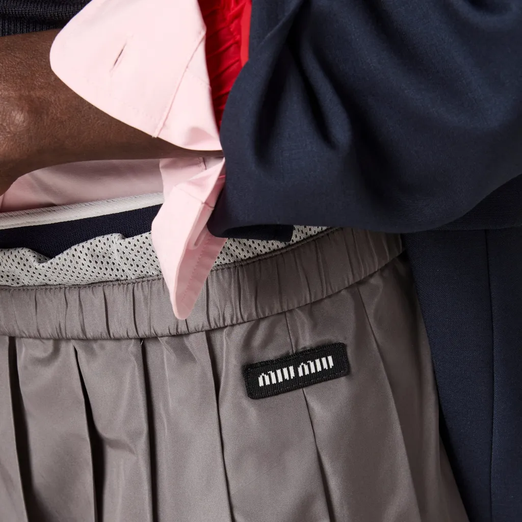 Technical Silk Skirt