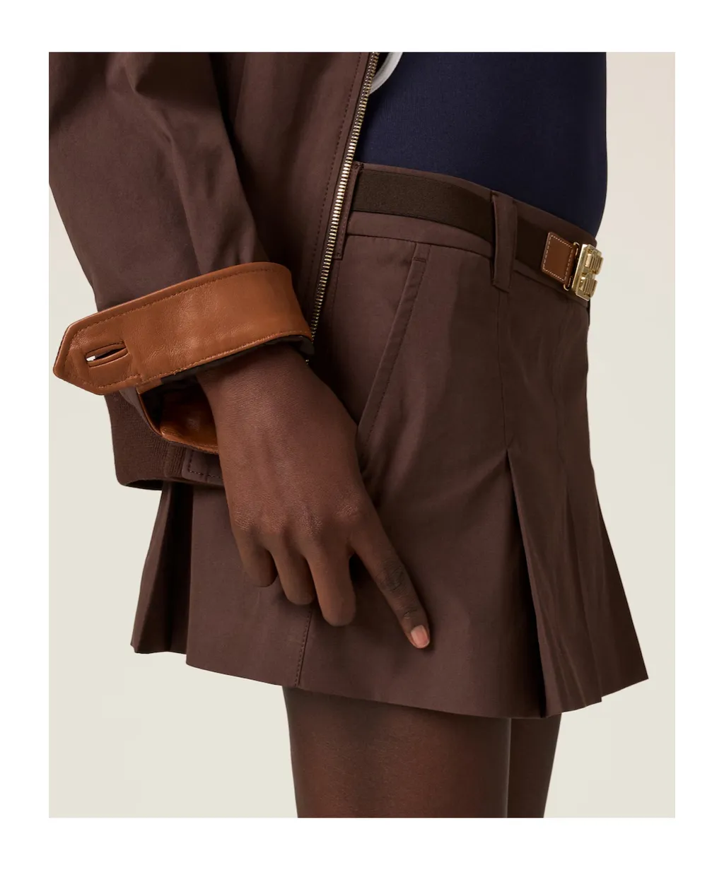 Belted Mini Skirt
