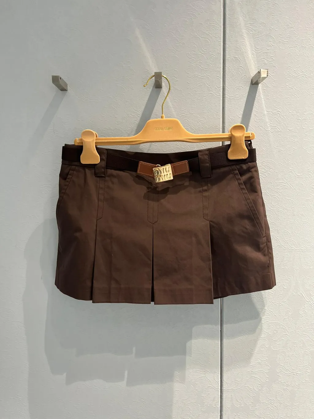 Belted Mini Skirt
