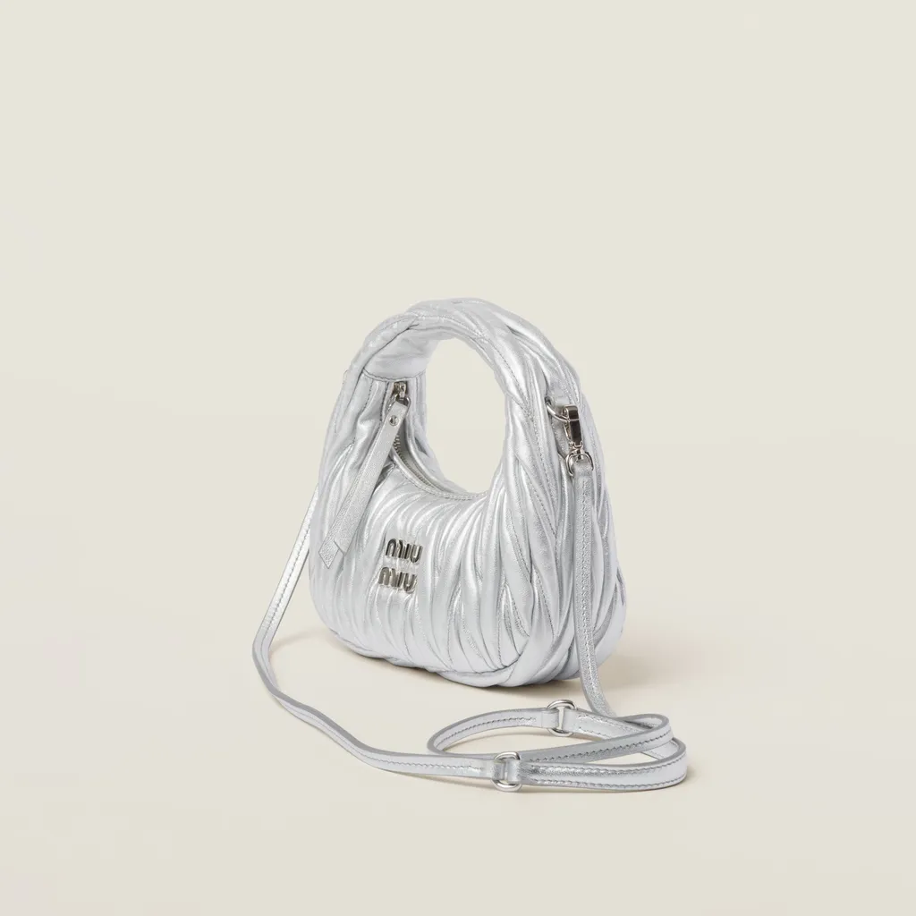 Wander Matelassé Nappa Leather Hobo Mini-Bag