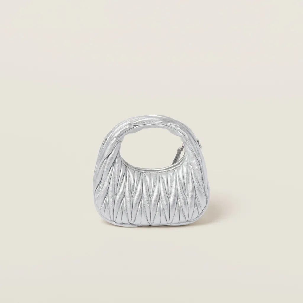 Wander Matelassé Nappa Leather Hobo Mini-Bag