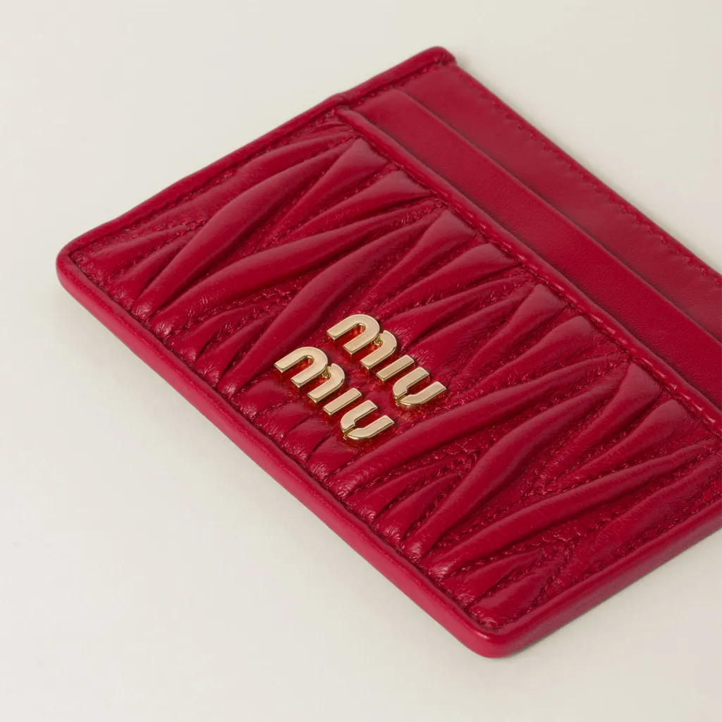 Matelassé Nappa Leather Card Holder