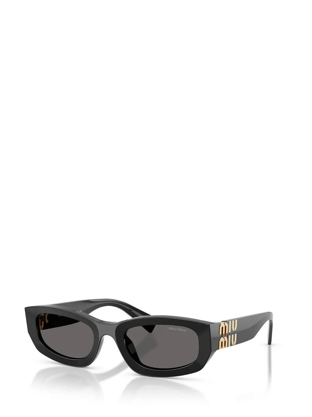 Geometric-Frame Logo-Detail Sunglasses