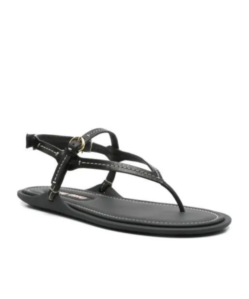 Leather Flat Sandals
