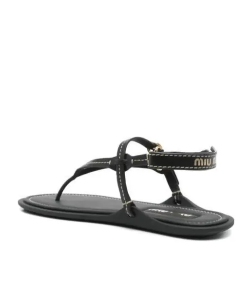 Leather Flat Sandals