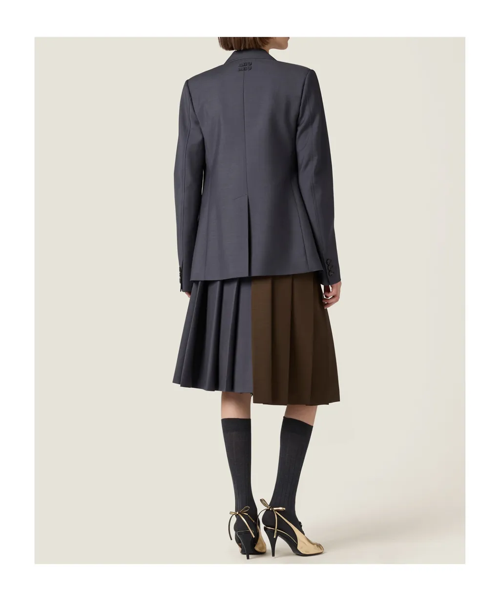 Single-Breasted Kid Mohair Jacket